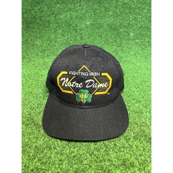 Vintage 90s Notre Dame University Strapback hat cap 90s Y2K - Picture 1 of 8